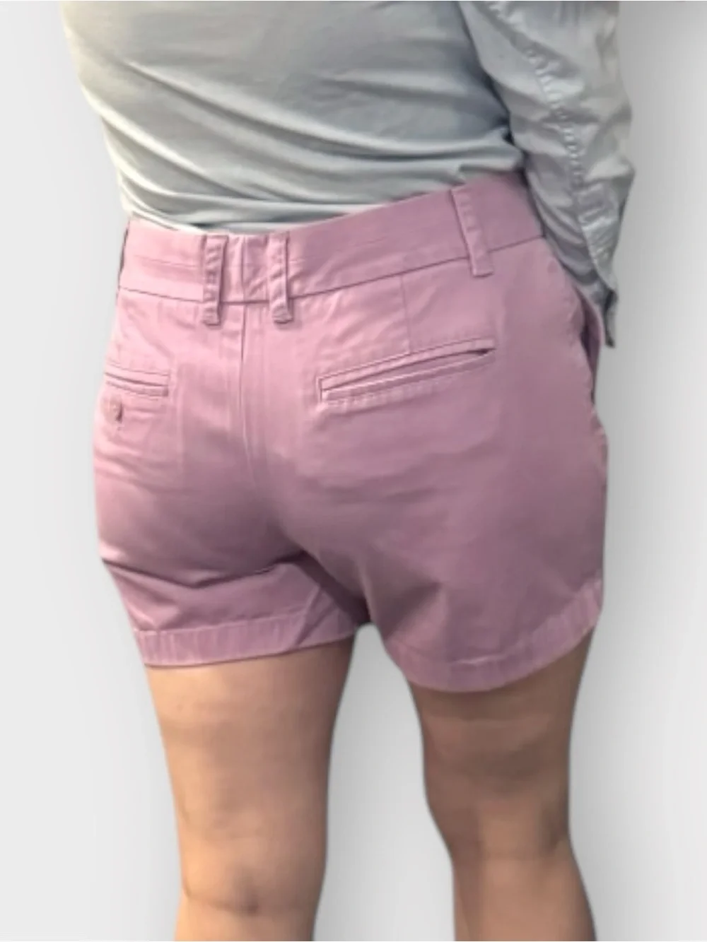 J. Crew Lilac Pink ‘City Fit’ Chino Shorts size 8 Medium 4” Preppy Girlie